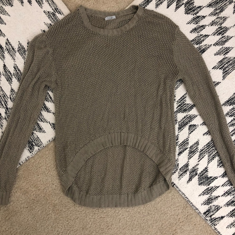 Tobi sweater: size small, light brown